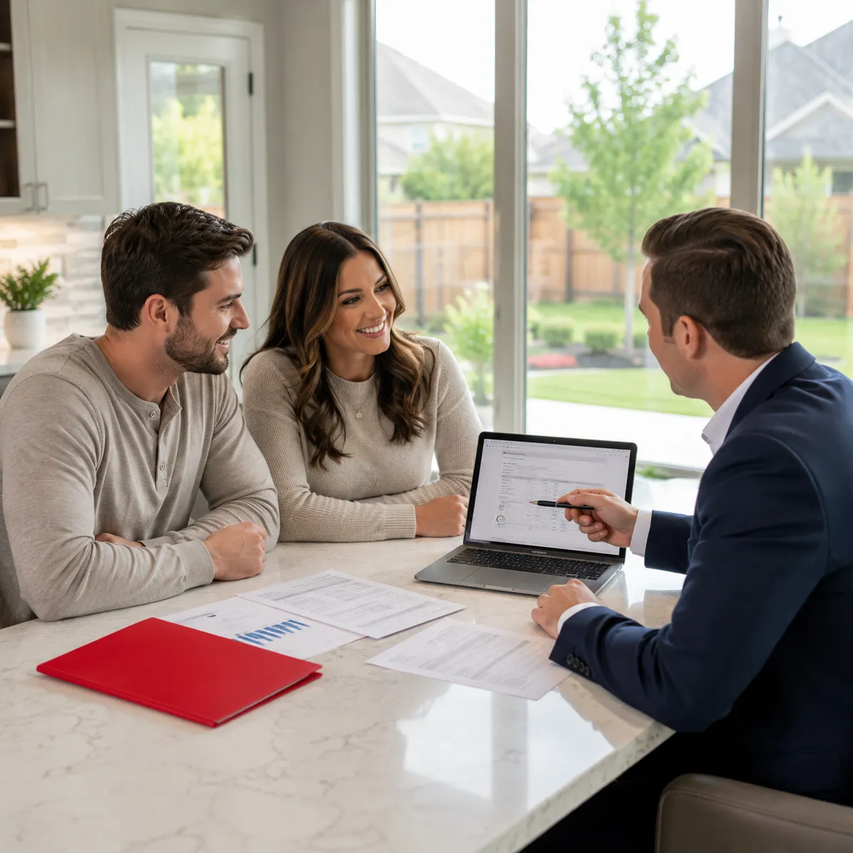A pre-approval meeting with a local lender in Burleson